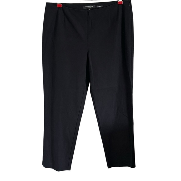 LAFAYETTE 148 Lexington Cropped Straight Leg Black Trouser Pants - Picture 2 of 11